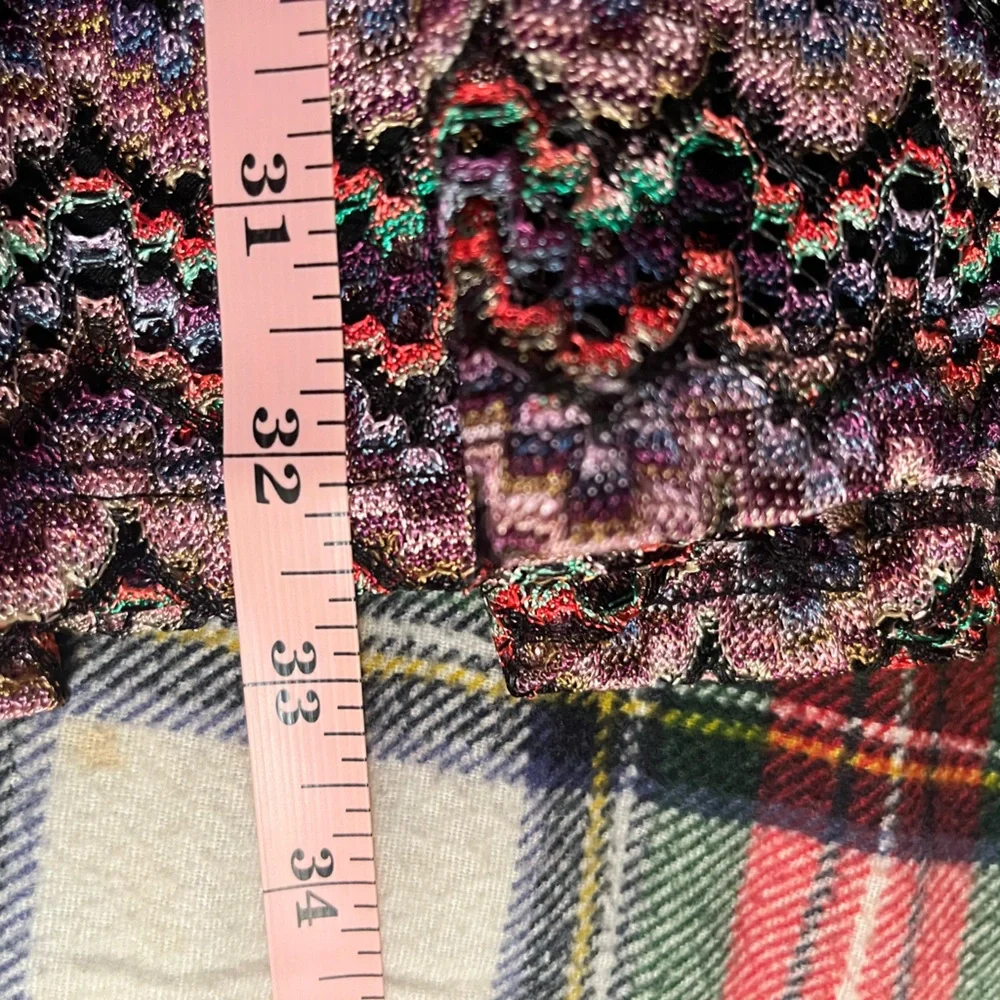 For Love & Lemons Lulu Mesh Zig Zag Mini Dress Size Medium - Picture 11 of 11